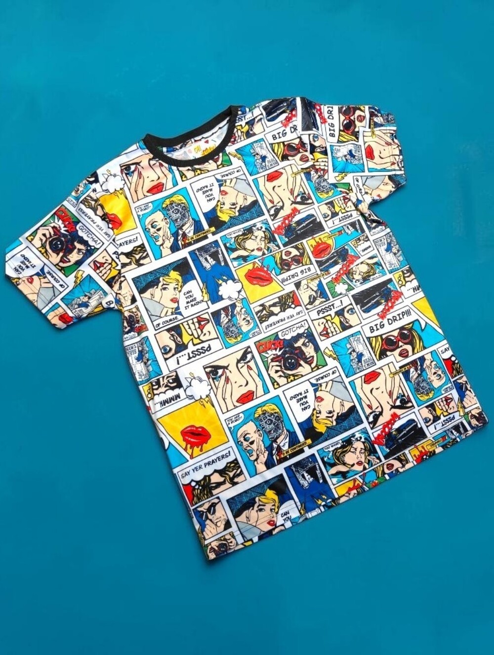 Unisex OH SNAP! Pop Art Comic-Strip Print T-Shirt